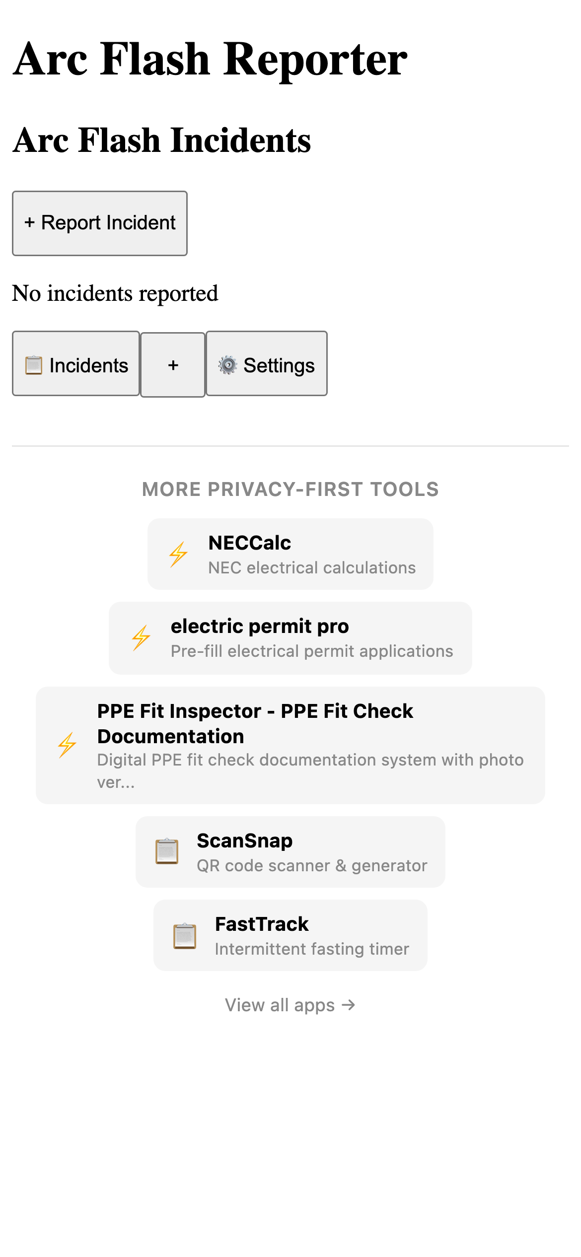 arc flash reporter Pro feature detail